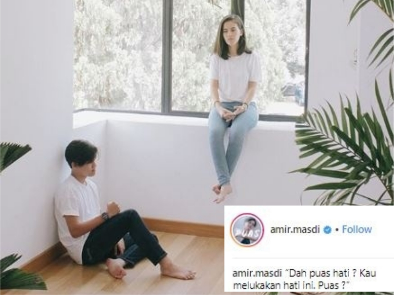 Gara-gara posting ini, ramai yang menyangka Amir putus cinta